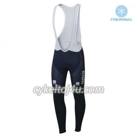 Cykelbukser 2018 Bahrain-Merida N001 Vinter Thermal Fleece